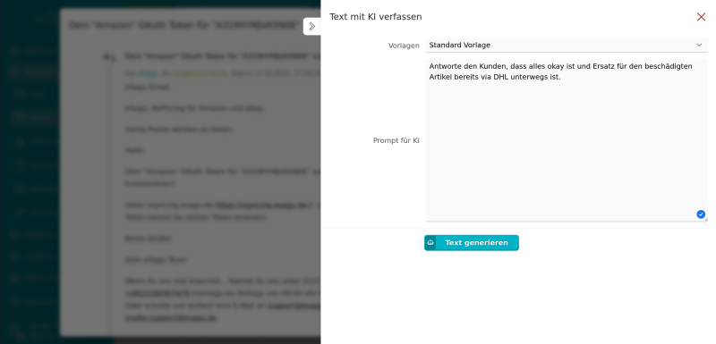 eSagu - HelpDesk - KI generierte Antworten verfassen