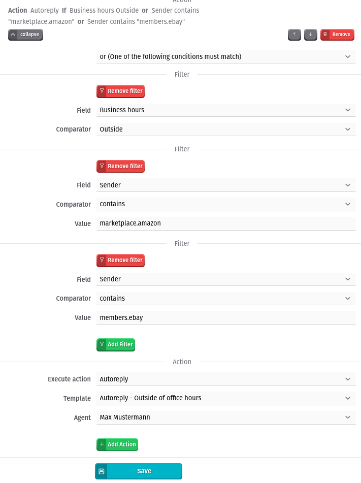 Autoreply for outside of business hours for Amazon and ebay messages